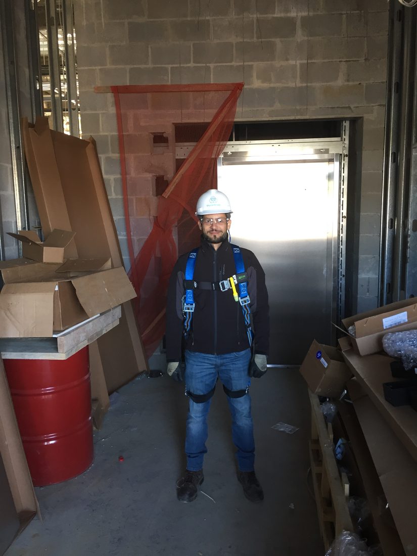 Elevator installation, thyssenkrupp · PA